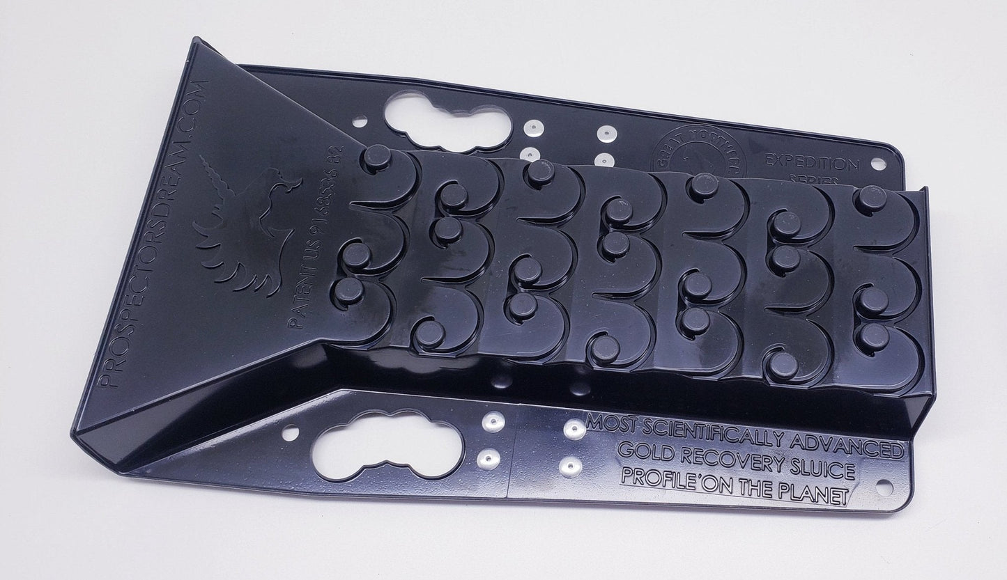 6X22 Expedition Sluice Box - Vortex Dream Mat | Gold Prospecting Equipment (Green)