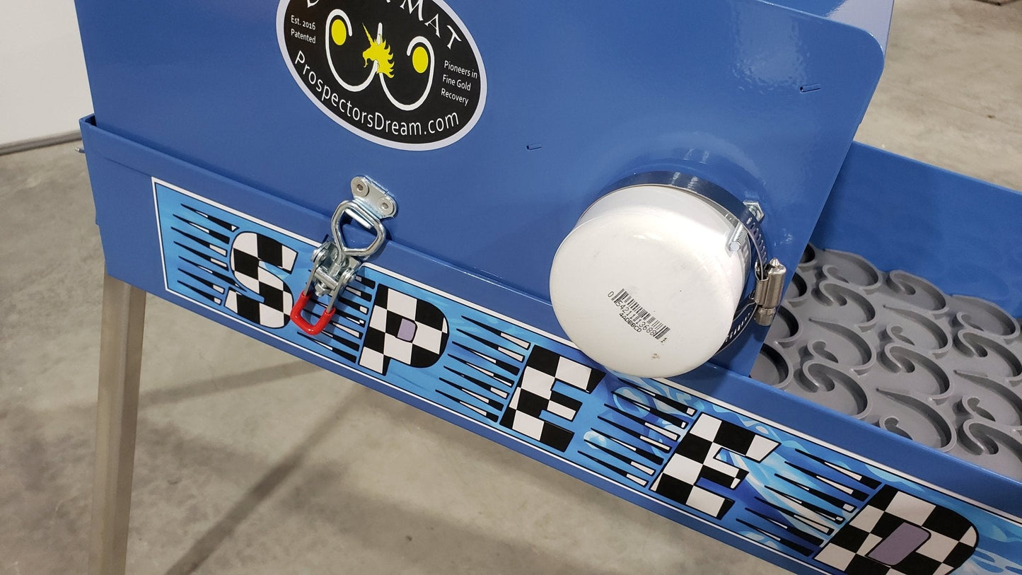 12" Speed Banker Unclassified Power Sluice with Dream Mat | Gold Mining Equipment