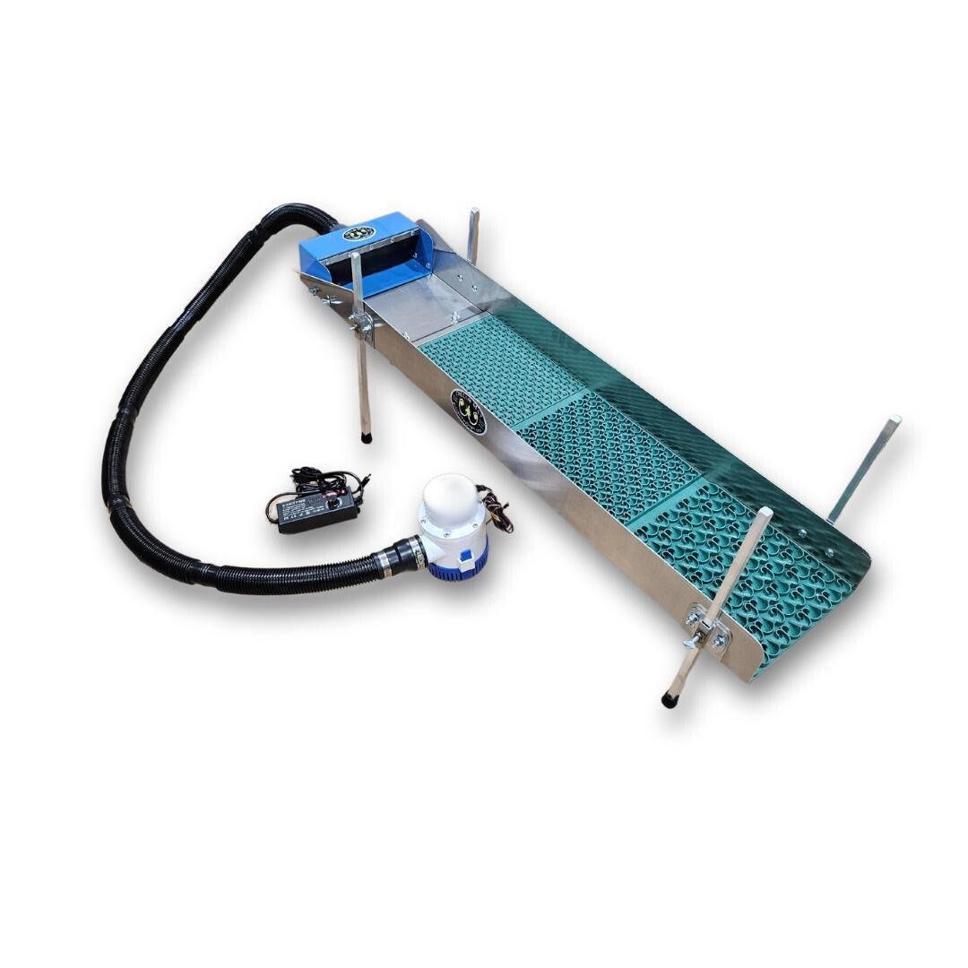 10X47 Power Sluice Box Kit with Dream Mat + 18" leg Kit | Gold Prospecting Equipment