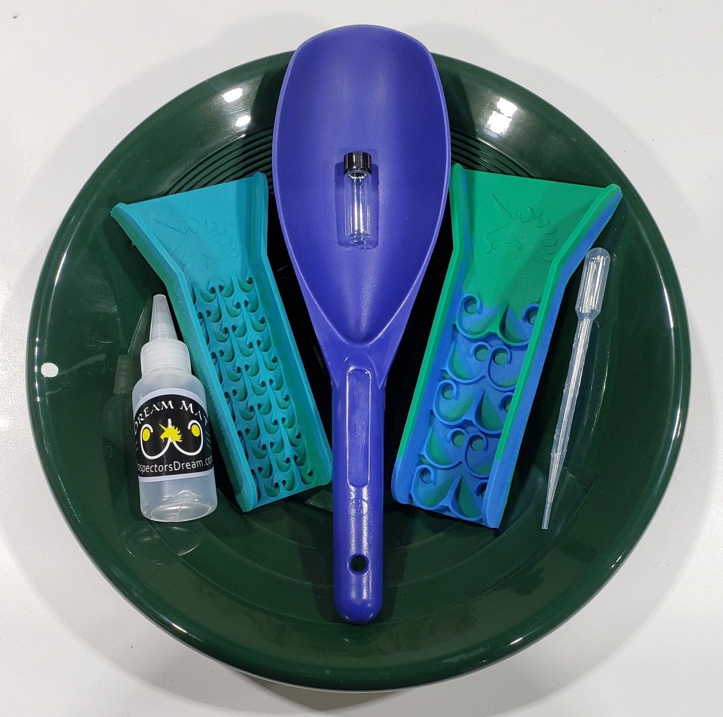 Gold Pan Kit with Pocket Sluice Combo - Dream Mat | Gold Prospecting Equipment